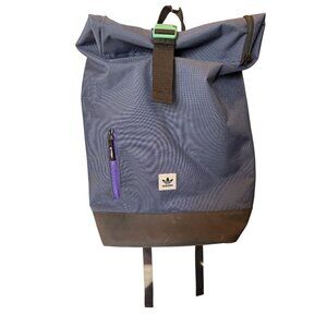 Adidas Blue & Black Roll-Top Backpack